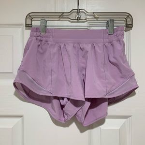 Lululemon lilac running shorts
